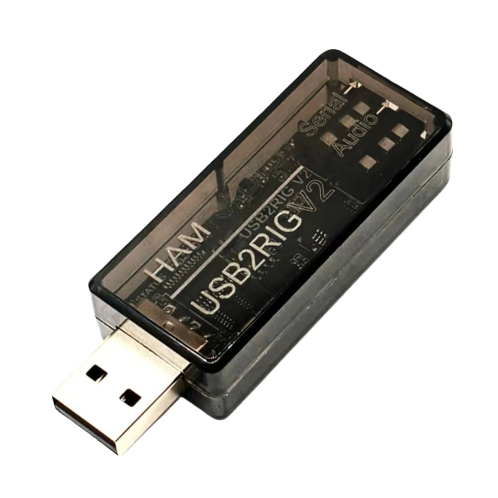 

Интерфейс звуковой карты USB2RIG V2 с управлением RTS, адаптер для любительской радиосвязи с поддержкой управления PTT, совместимый с различными радиостанциями