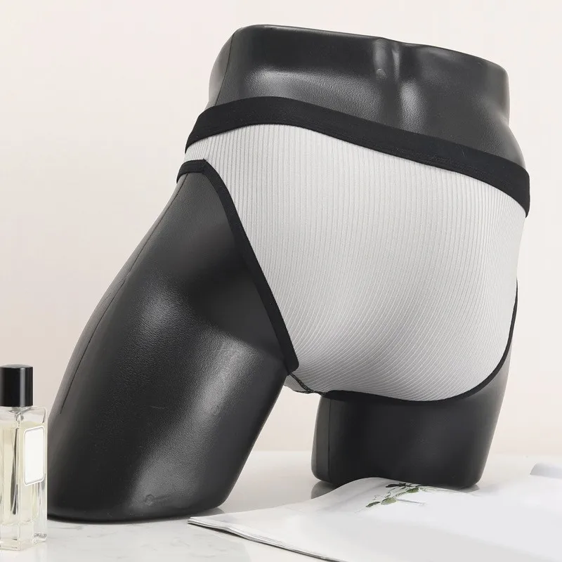 سراويل داخلية مثيرة للرجال منخفضة الخصر ناعمة ومريحة تسمح بمرور الهواء سراويل داخلية عصرية يومية غير رسمية ماصة للرطوبة