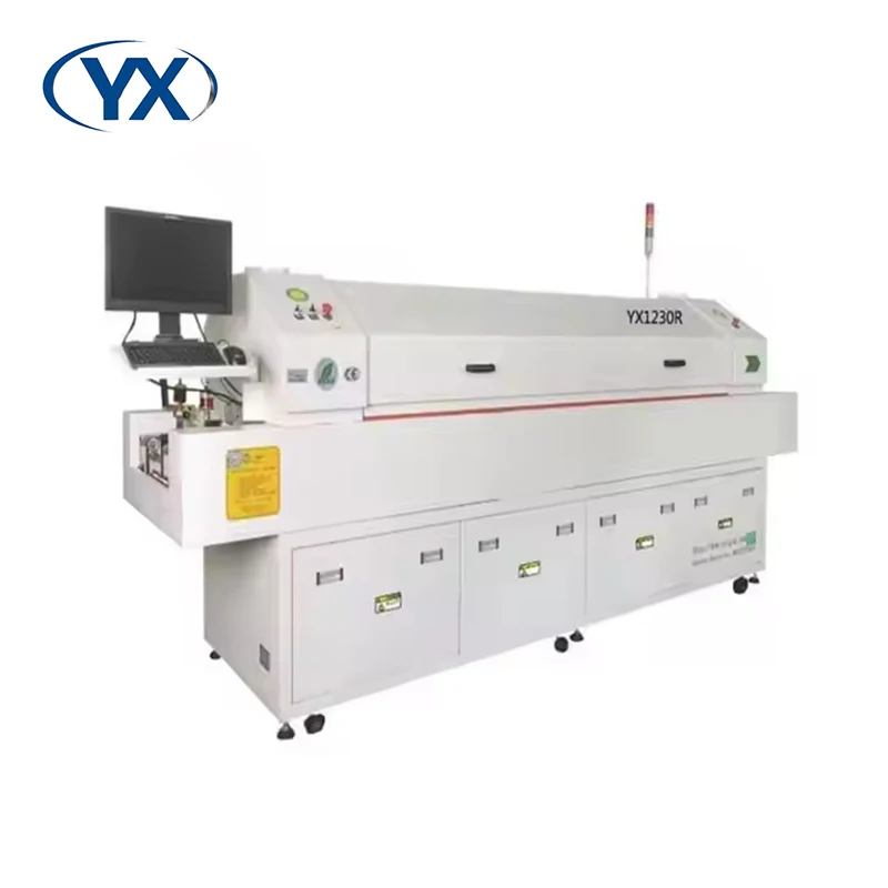 آلة فرن لحام الإنحسر YX1230R مع 12 خط تجميع لالتقاط ووضع منطقة التسخين