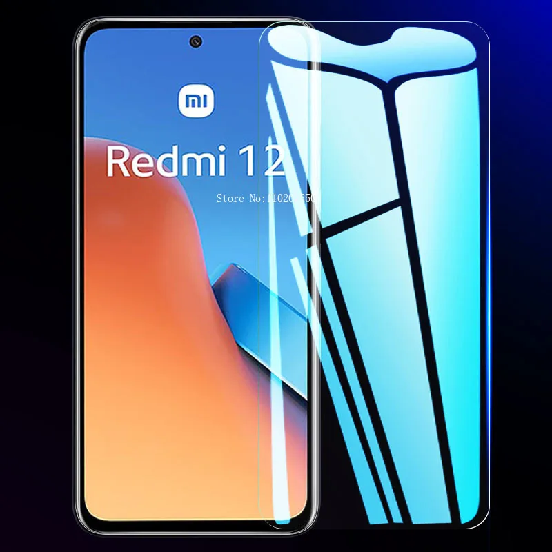 Vidrio protector antiexplosión para Xiaomi Redmi Note 13, 12, 12T Pro Plus, pantalla templada para Redmi 12C, 13C, 10C, 9C, envío rápido, 5 uds.