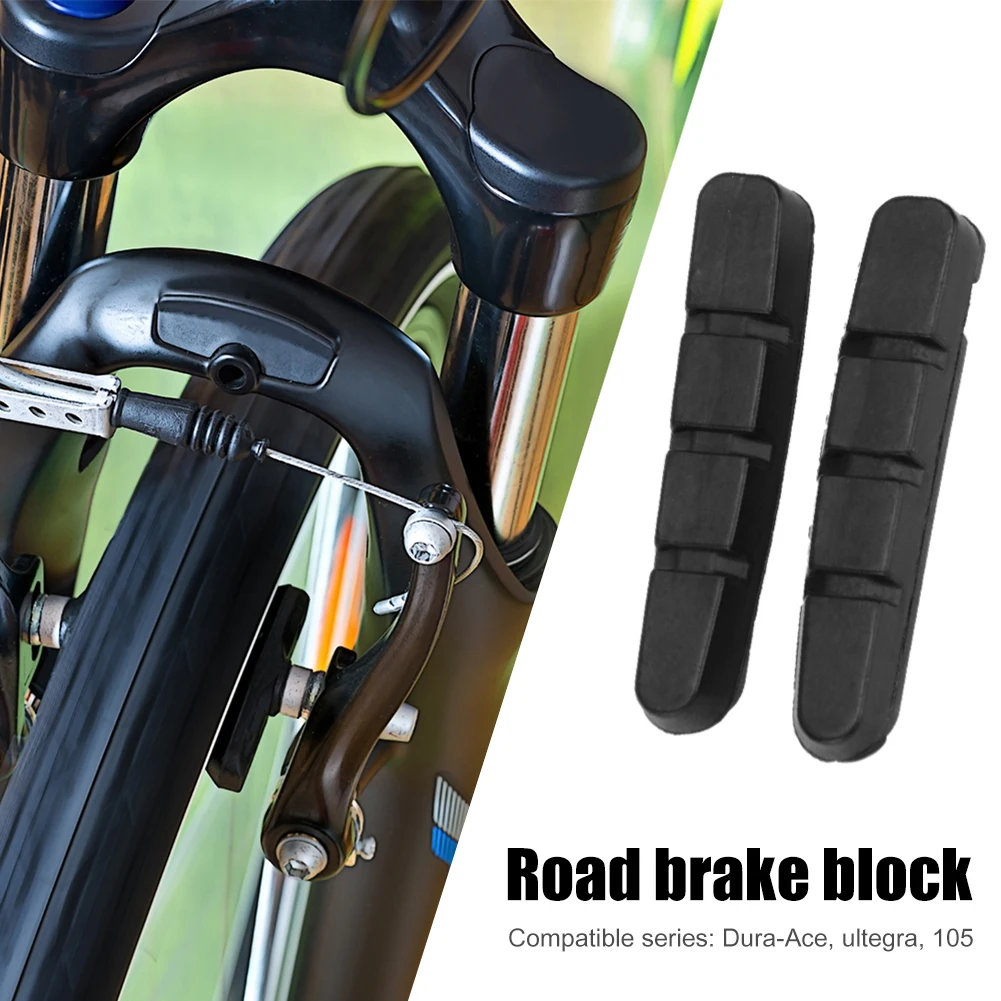 1-5pair Road Bike Brake Pads Brake Shoes Rubber Blocks Replacement for Shimano BR Shoe Holder Cycle Brake Hoof Part view 3