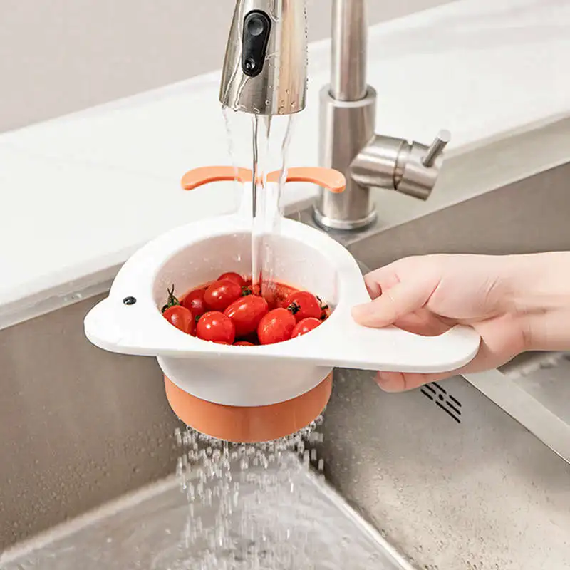 

Kitchen Leftover Sink Strainer Cute Whale Shape Sink Drain Basket General Fruit and Vegetable Drain Basket Kitchen Gadgets