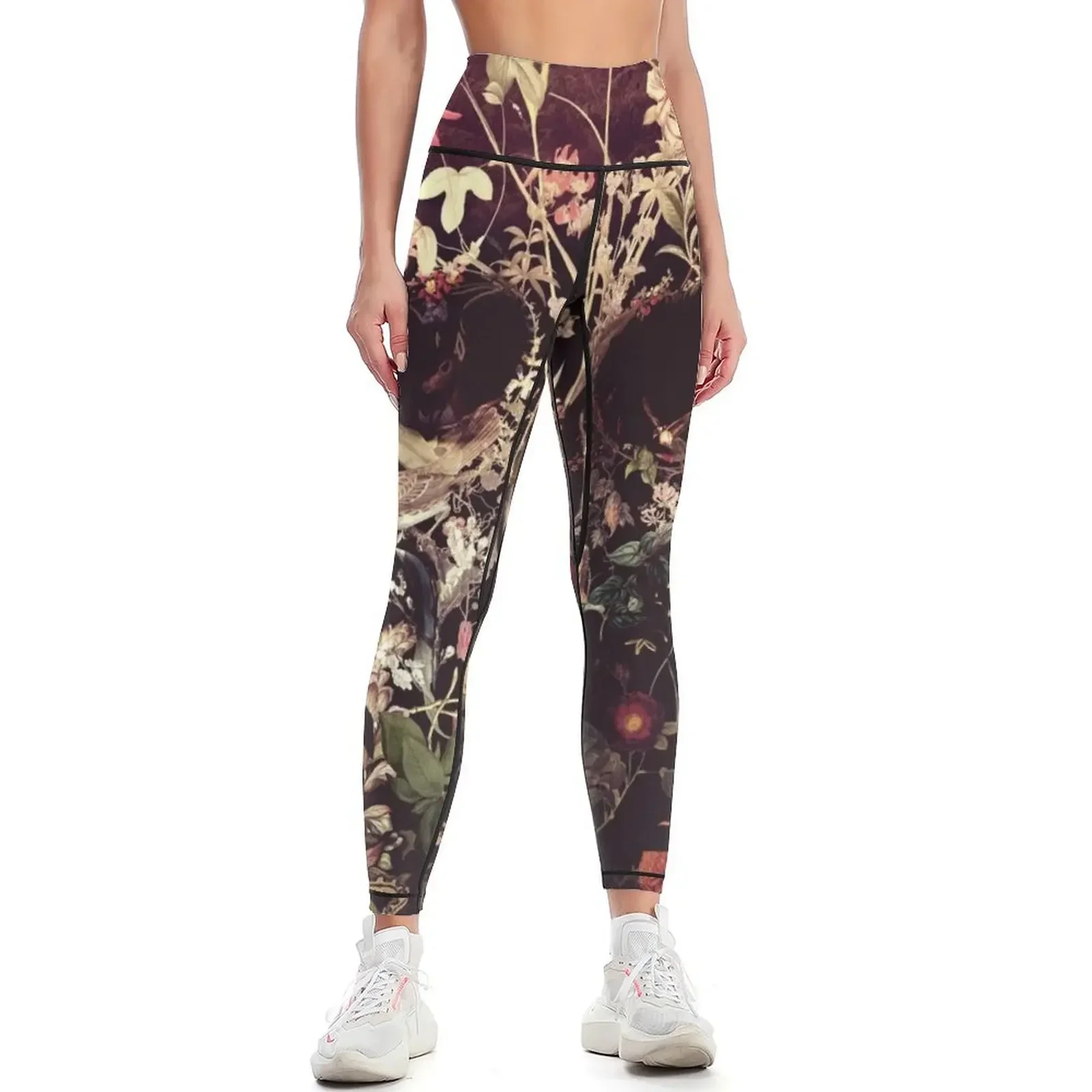 

Bloom Skull Leggings sporty woman gym Women's pants exercise clothing for Women sports Womens Leggings