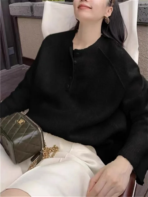 

Очень большой (XL) ультрамодный универсальный вязаный свитер унисекс премиум-класса для мужчин и женщин, осенне-зимний, повседневный