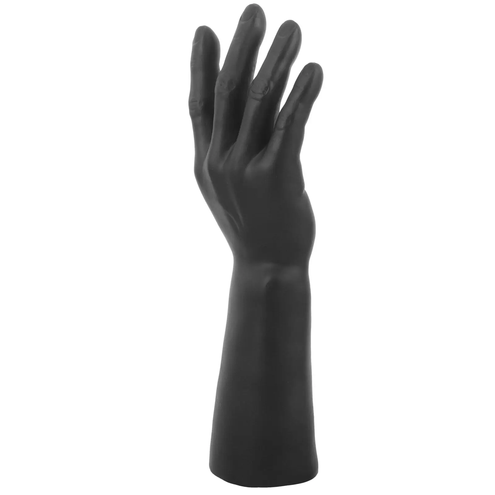 

1 шт. 3D-модель мужской руки из черного винила для демонстрации ювелирных изделий и часов, легкий, устойчивый, в форме руки, для организации хранения