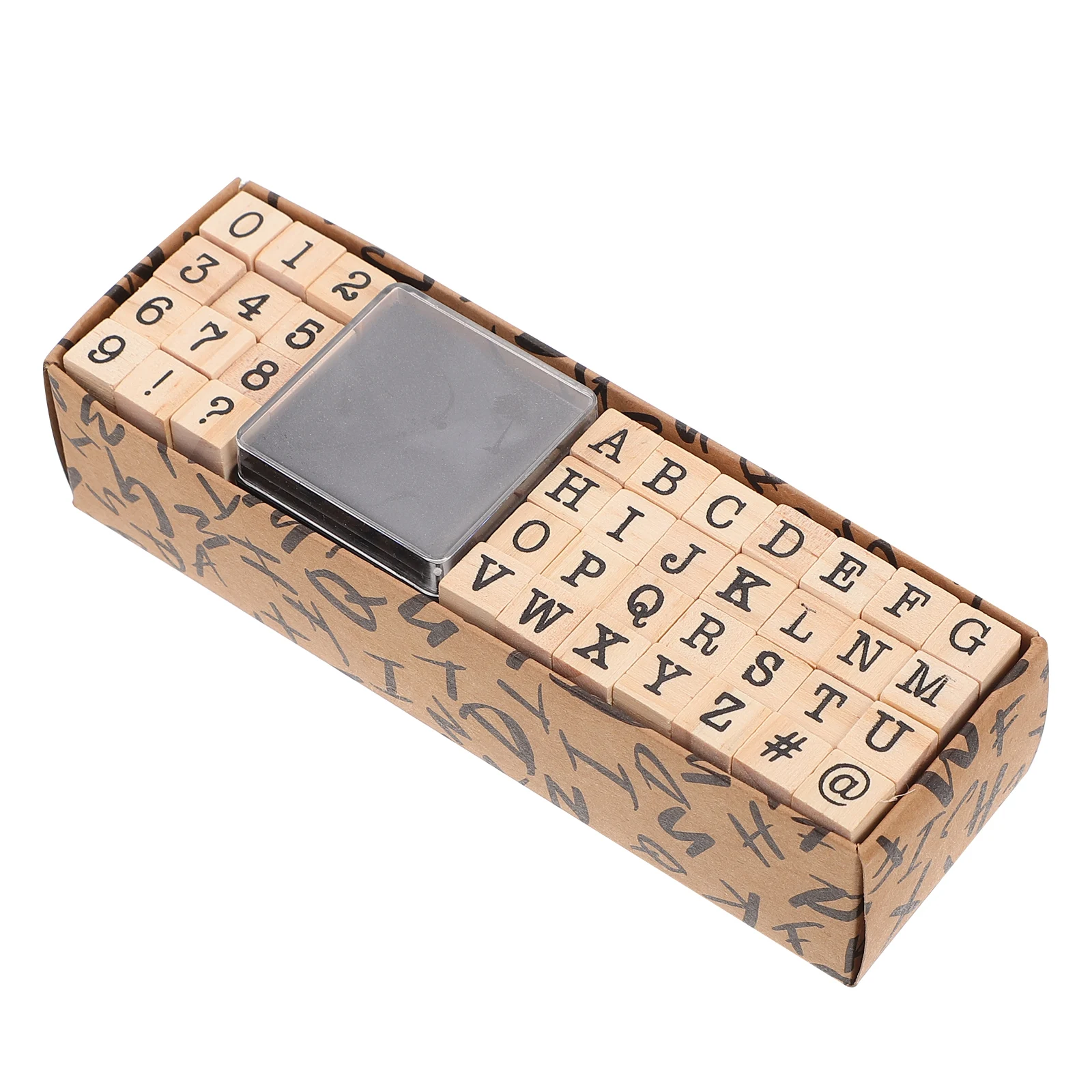 

1 set 1 Set Wooden Stamps Multi-Function Number Alphabet Seal Diy Craft Stamp For Scrapbook Diary Decoration Planner Sturdy