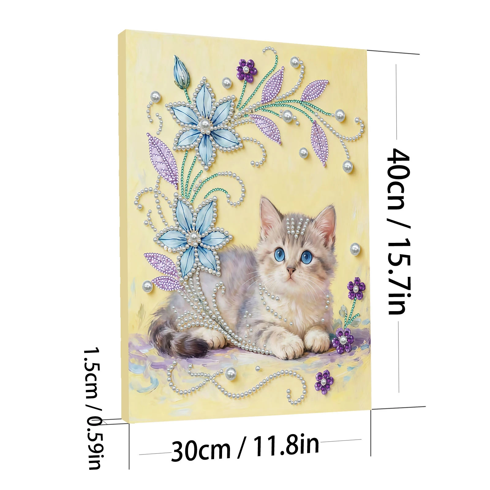 

Pearl DIY Gem Art Diamond Painting Kits 11.8x15.7inch with Frame for Adults/Beginners Gift Idea Home Wall Decor