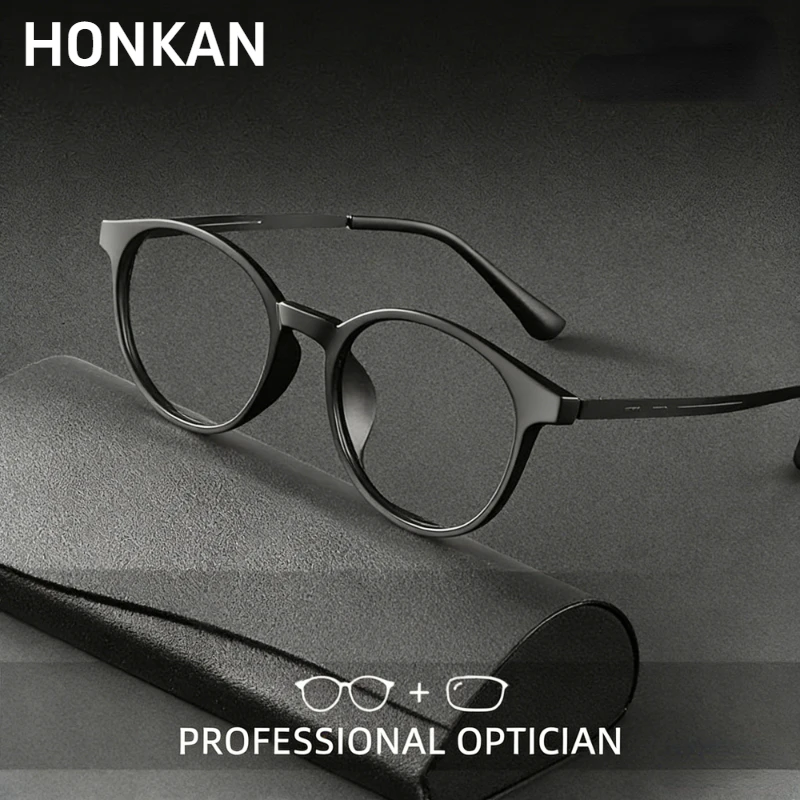 

Ultralight 9g Round TR90 Frame Eyeglasses Anti Blue Light Glasses Men Women Titanium Leg Optical Glasses Male Female Eyewear