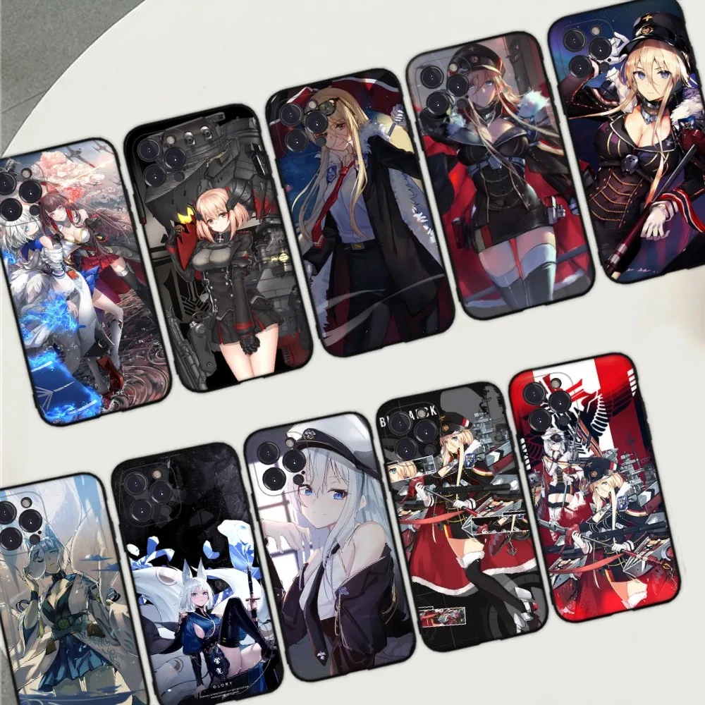 Game Azur Lane Phone Case for iPhone 15 8 7 6 6S Plus X SE 2020 XR XS 14 11 12 13 Mini Pro Max Mobile Case