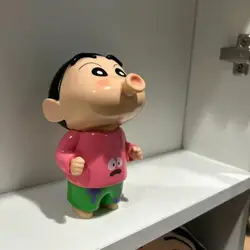 Anime Cartoon Crayon Shin-Chan 9.7Cm Vinyl Doll Cute Desktop Ornament Figure Decoration Trendy Toy Doll Model Birthday Gift