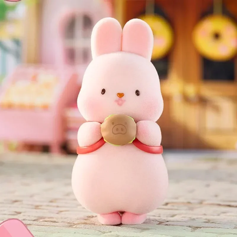 Funism Momo Bunny Strawberry Town Series Mystery Box Guess Bag Toys Doll Cute Anime Figure Desktop Ornament Collection Gift Cute