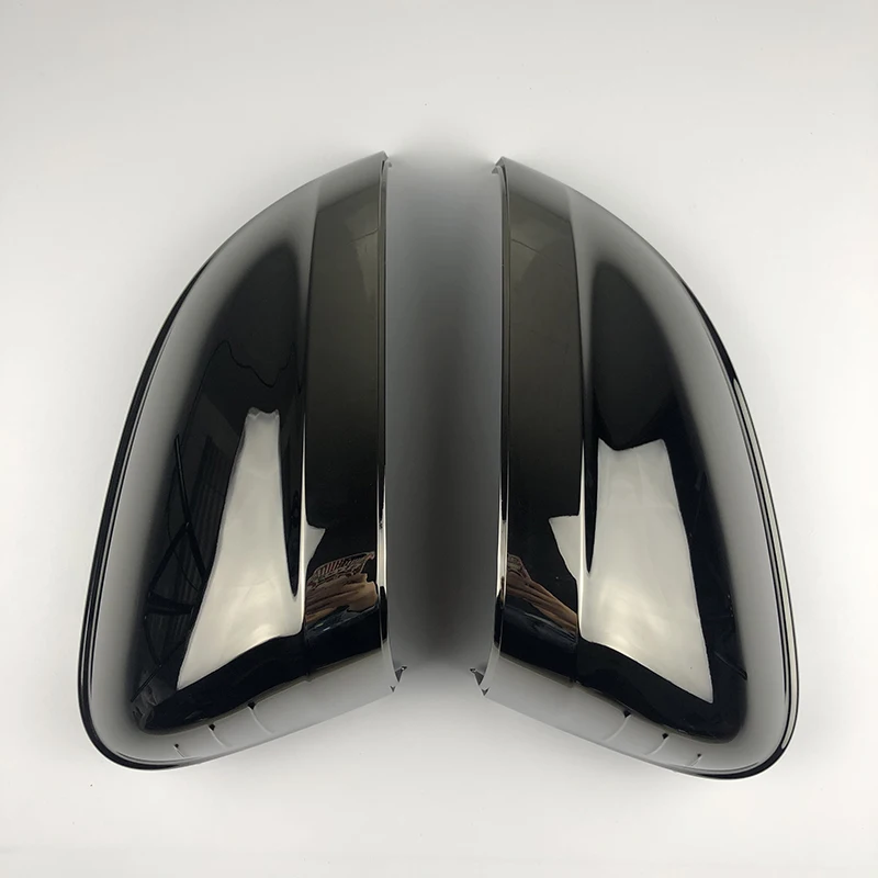 Fit For Audi A4 A5 B9 Allroad Quattro S4 S5 2017-2018 Tungsten Steel Black Side Wing Mirror Caps Car Mirror Covers Material