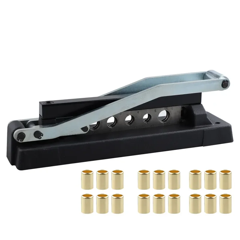 Heavy Duty Ring Crimp Tool Air Hose Repair Kit for 3/8 5/16 1/4 Inch Fittings Professional Pneumatic Tube Crimper Set