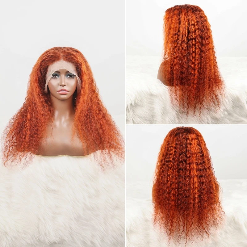 Parrucche frontali in pizzo 13x6 con onde profonde per capelli umani Parrucche frontali con onde d'acqua Capelli vergini pre pizzicati