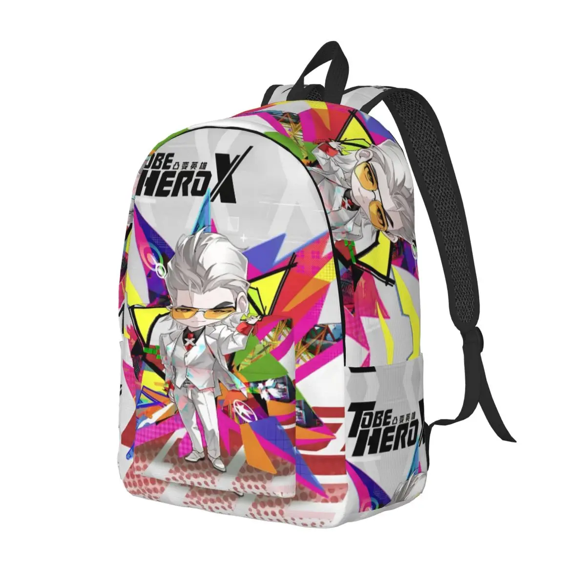 To Be Hero-X Snap Backpack for Men Women Casual Student Business Daypack Anime Cartoon Laptop Canvas Bags Durable