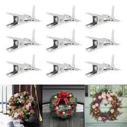 30/50pcs Mini Metal Clips Christmas Tree Flower Ornaments Fixed Clip Christmas Party Supply Xmas Noel Wreath Garland Decorations