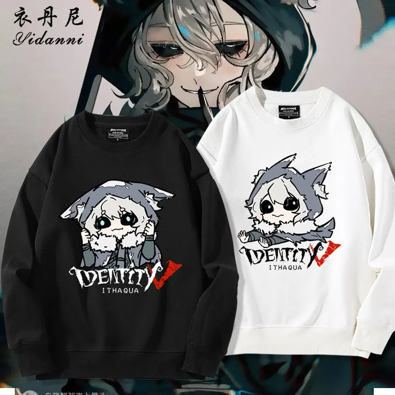 

Толстовка с круглым вырезом в стиле аниме Identity Ⅴ Hunter Ithaqua, мужская и женская, унисекс, весенне-осенняя, повседневная, с капюшоном, свободного кроя