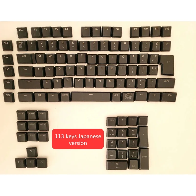 1 Full Set Original Translucent Key Caps For Logitech Keyboard G913 G915 G813 G815 2nd Generation Backlit Keycaps EU Version