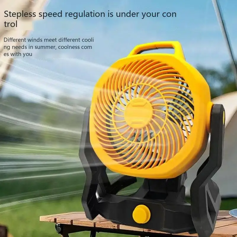 

Compatible with Dewei 10-inch lithium battery camping fan, AC/DC dual-purpose fan, high power