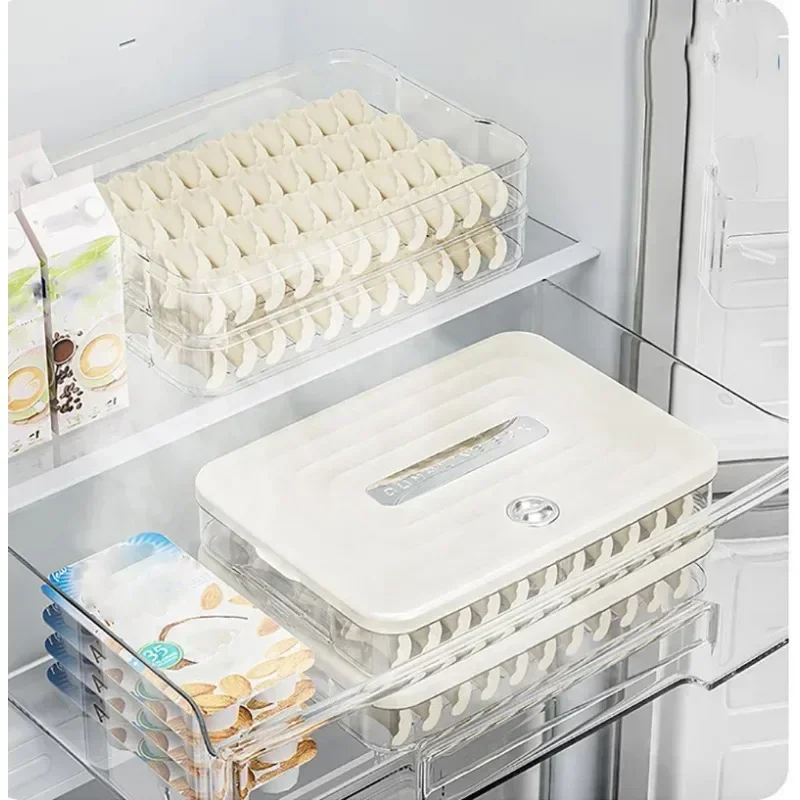 New Household Dumpling Quick Freezing Fresh-Keeping Box Freezing Storage Box Refrigerator Frozen Dumpling Multi-Layer Wonton Box