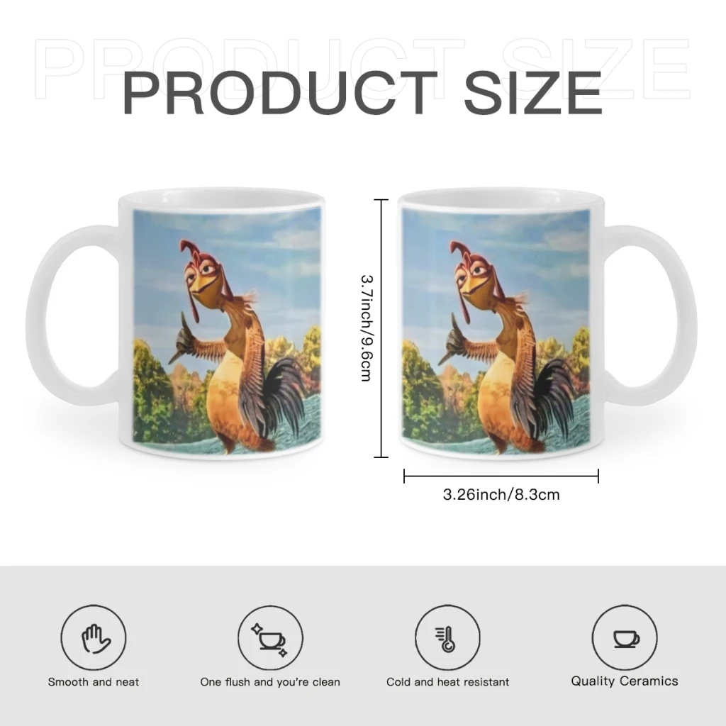 Chicken Joe Coffee Mug 11oz Fun Ceramic Coffee Tea Cocoa Cup Handle Tea Drink Cup