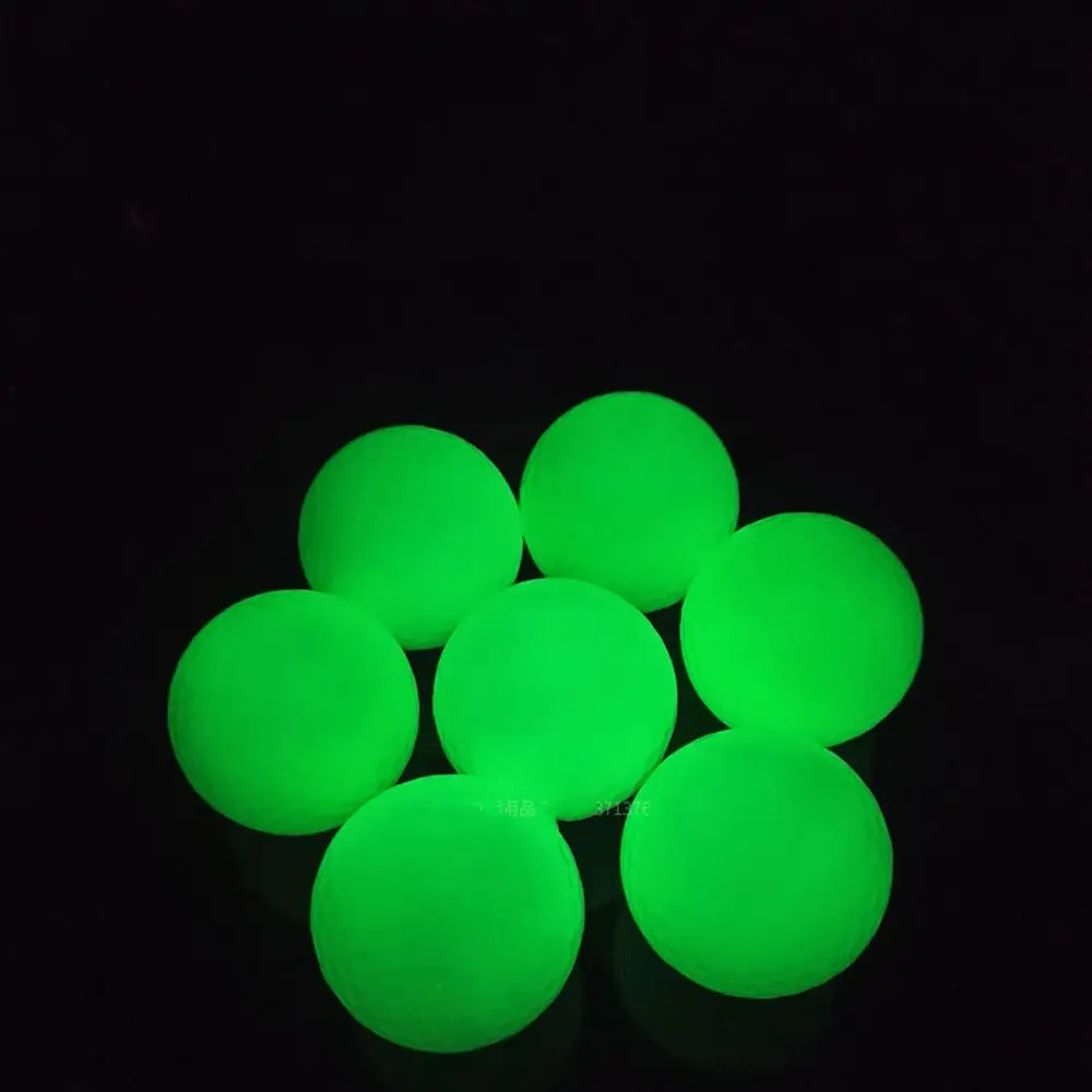 Reutilizável para golfista verde noite brilho iluminar bolas de golfe luminosas bola fluorescente bolas de golfe noite bola de golfe