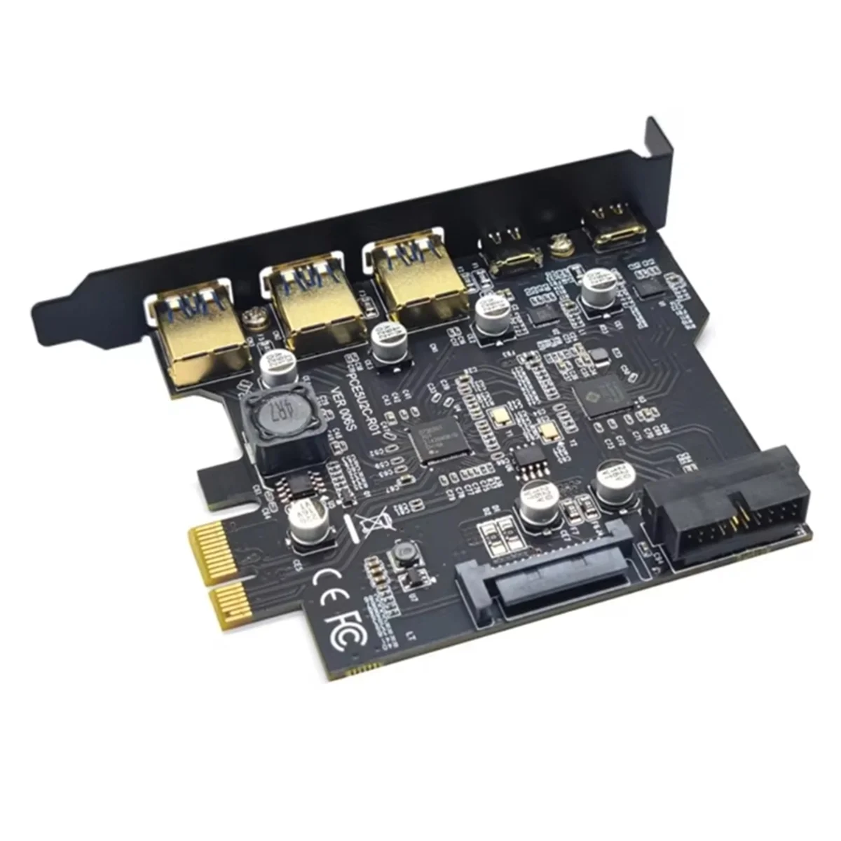 ABJG-New Type C USB 3.2 Gen2 PCIE Card Hub USB 3.0 PCI Express Board PCI-E PCI E USB 3 محول