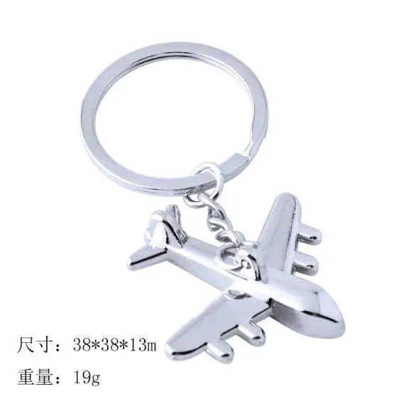 More Metal Plane Keychain Mini Plane Key Chain Aircraft Model Car Key Ring Airplane Party Best Gift Jewelry for Men Women 17035