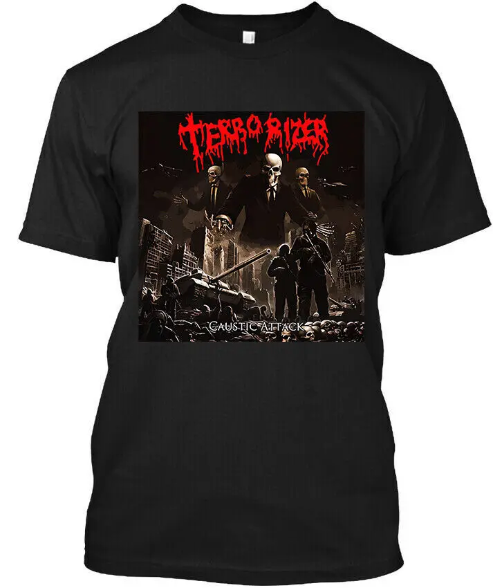 New Popular Terrorizer Caustic Attack American Music Logo T Shirt S 4XL