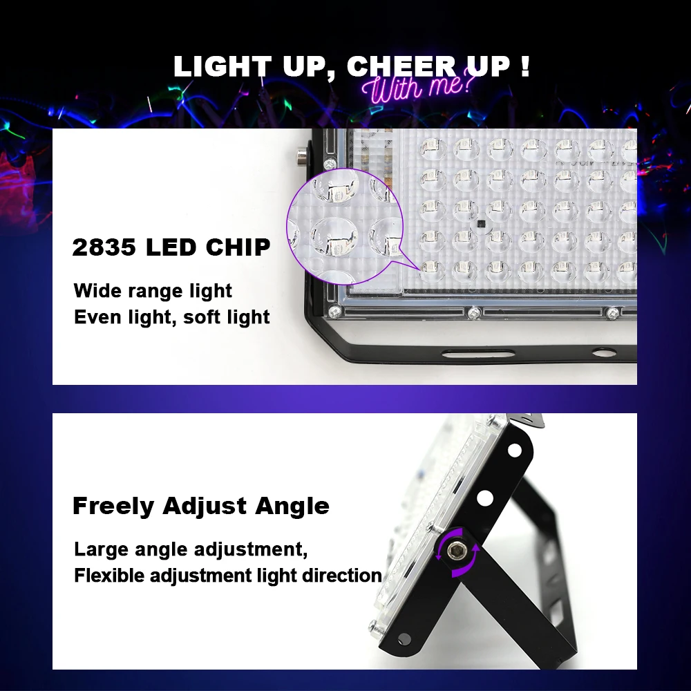 LED UV ランプフラッドライト 395nm 400nm USB 5V 紫外線ステージランプ 50 ワット 100 ワット 200 ワット LED ステージブラックライト防水ディスコパーティー