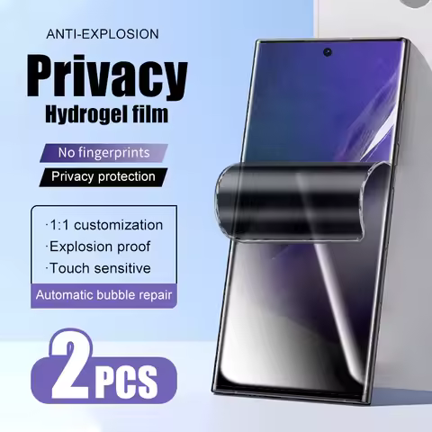 2Pcs Privacy hydrogel film for Samsung Galaxy S24 S23 Ultra S22 S21 S20 S10 Plus Note 10 lite 20 Not Glass screen protector flim