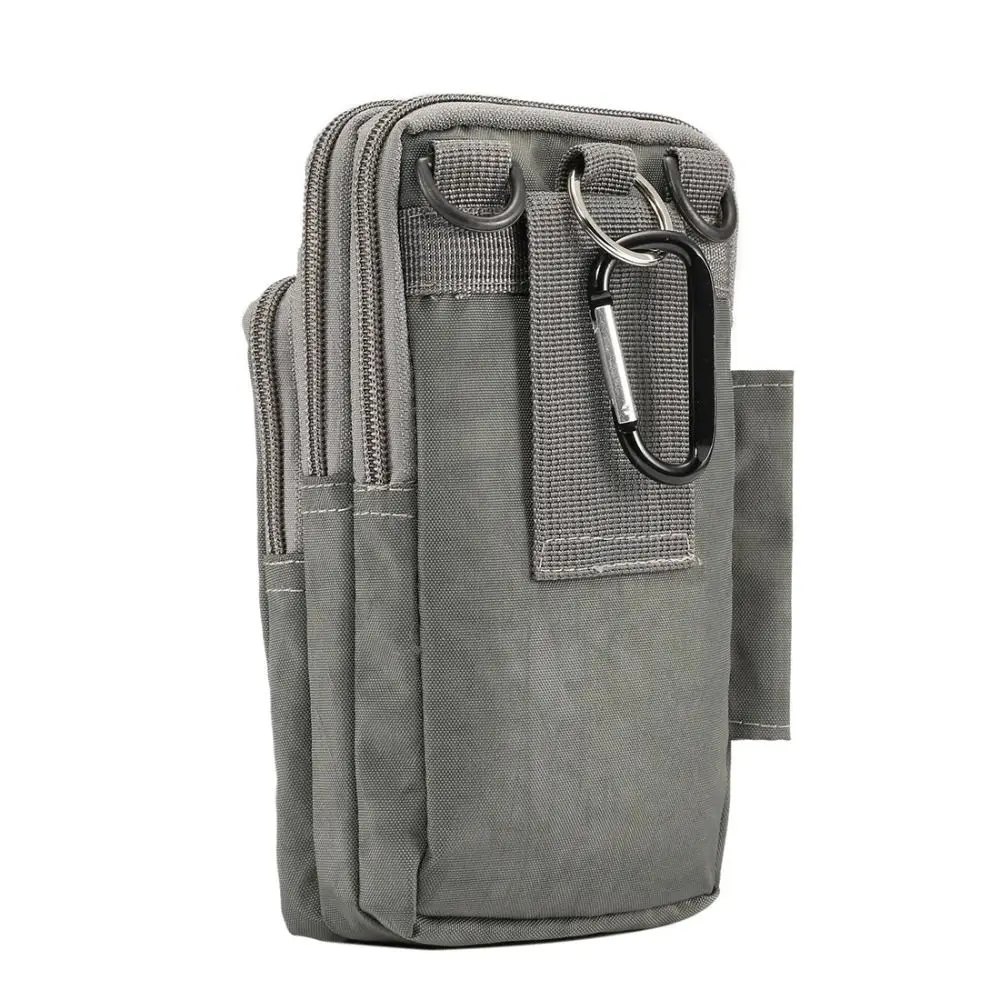 Gürteltasche Outdoor-Handytasche Umhängetasche Dreilagiger Handyhalter Nylon-Tragetasche Smartphone-Tasche für Männer und Frauen – Detail 2