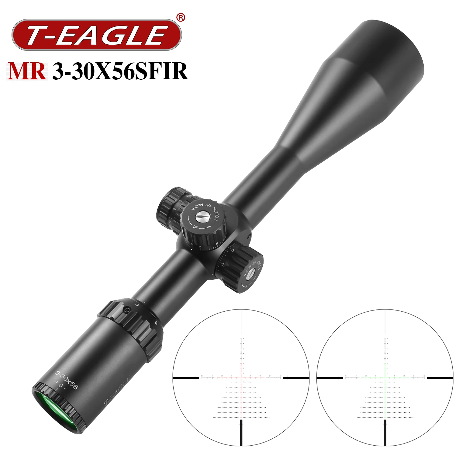 T-EAGLE Optic MR3-30x56SFIR Rifle Scope Tactical Luneta Riflescope Spotting Hunting Optical Air Gun PCP Sight Etched Glass