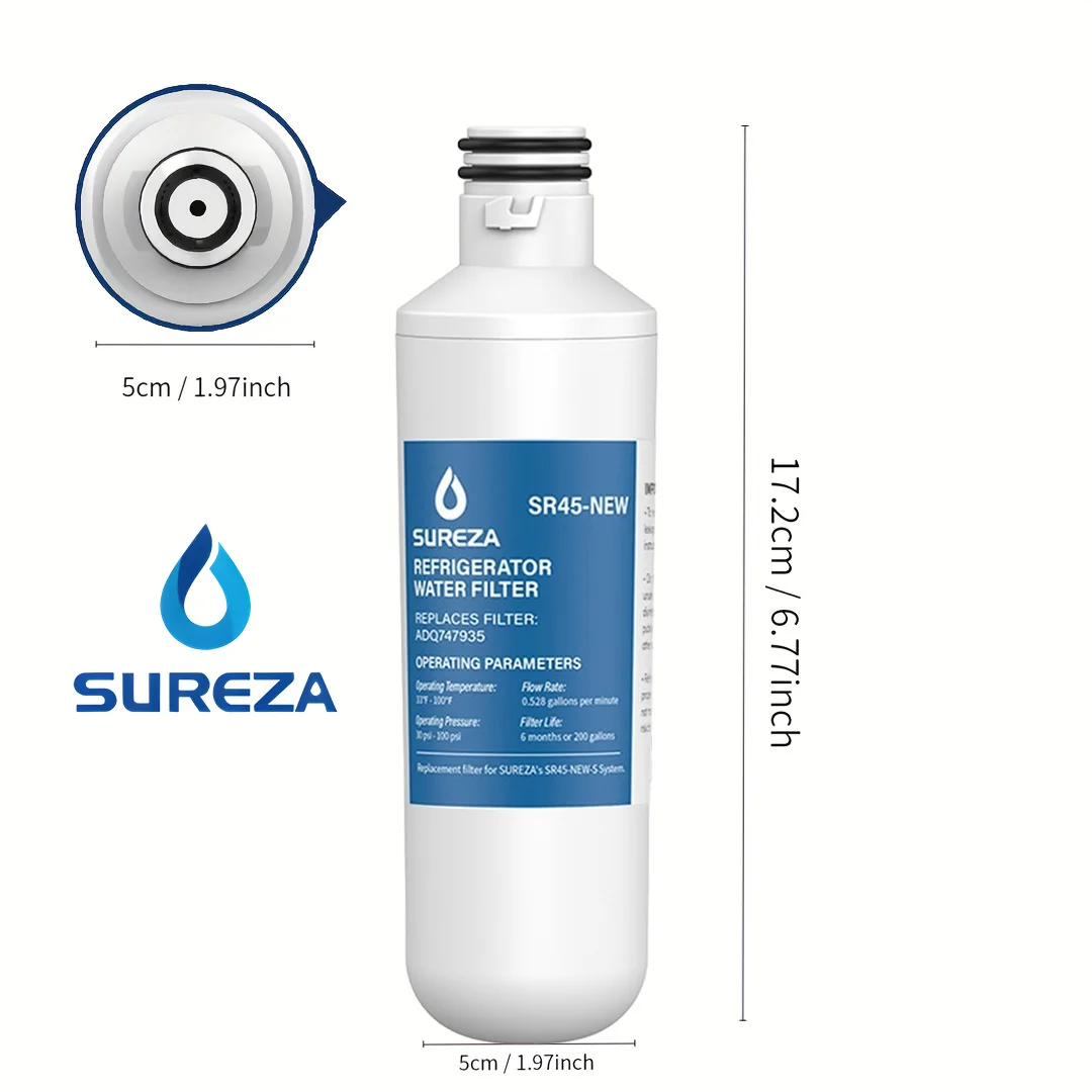 Replace Water Filter LT1000p for LG Refrigerator Water Filter LT1000p LT1000pc ADQ74793501 MDJ64844601 Kenmore 9980 , 2-6 PACK