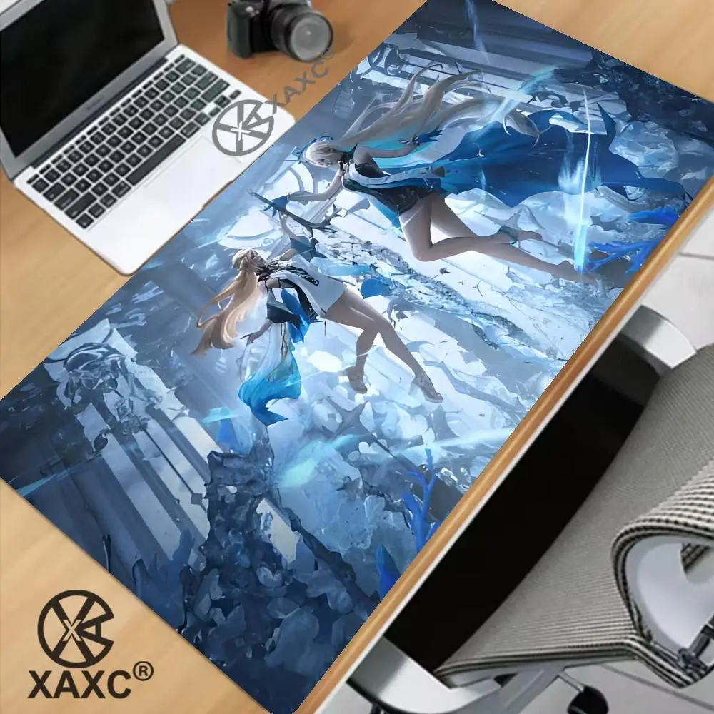 Wuthering Waves Cartethyia Mousepad HD Printing Computer Gamers Locking Edge Non-slip Mouse Pad XXL Keyboard PC Desk Mat XAXC