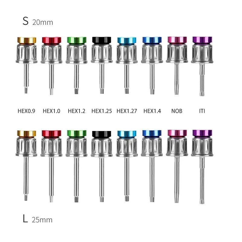 Kit Manual quirúrgico para implantes dentales, llave dinamométrica