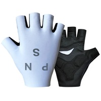 2024 PNS  team WHITE One Pair Sports Half Finger Cycling Jersey Gloves MTB Road Mountain Bike Bicycle Gel Gloves