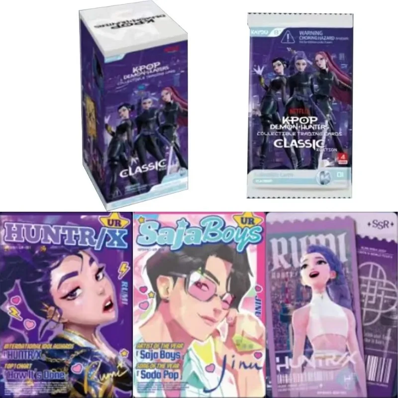 AYOU Genuine KPop Demon Hunters Card Classic Bag Idol World Tour Anime Character Collection Card Toy Gift
