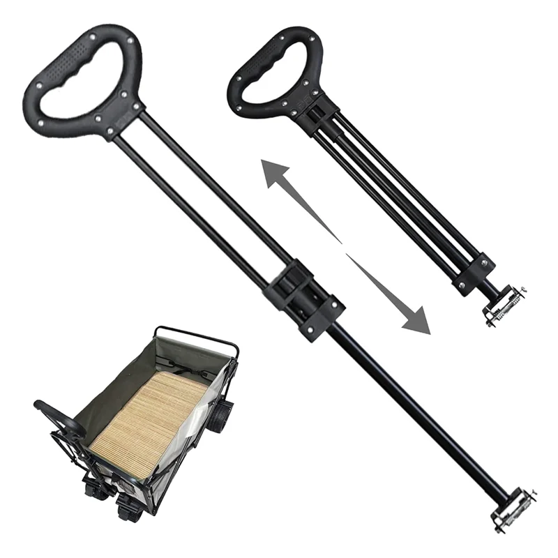

ABXE-Wagon Pull Up Handles Spare Replacement - Expandable Stroller Wagon Push Handle For Easy Mobility