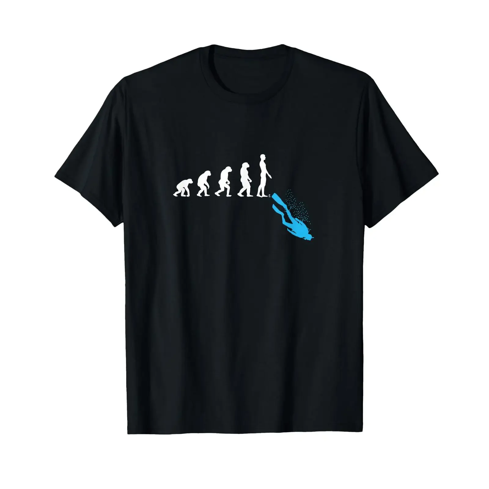 T-shirt sous-marin Diver Evolution vintage délavé, élégant, graphique, doux, légèrement extensible, streetwear décontracté, respirant