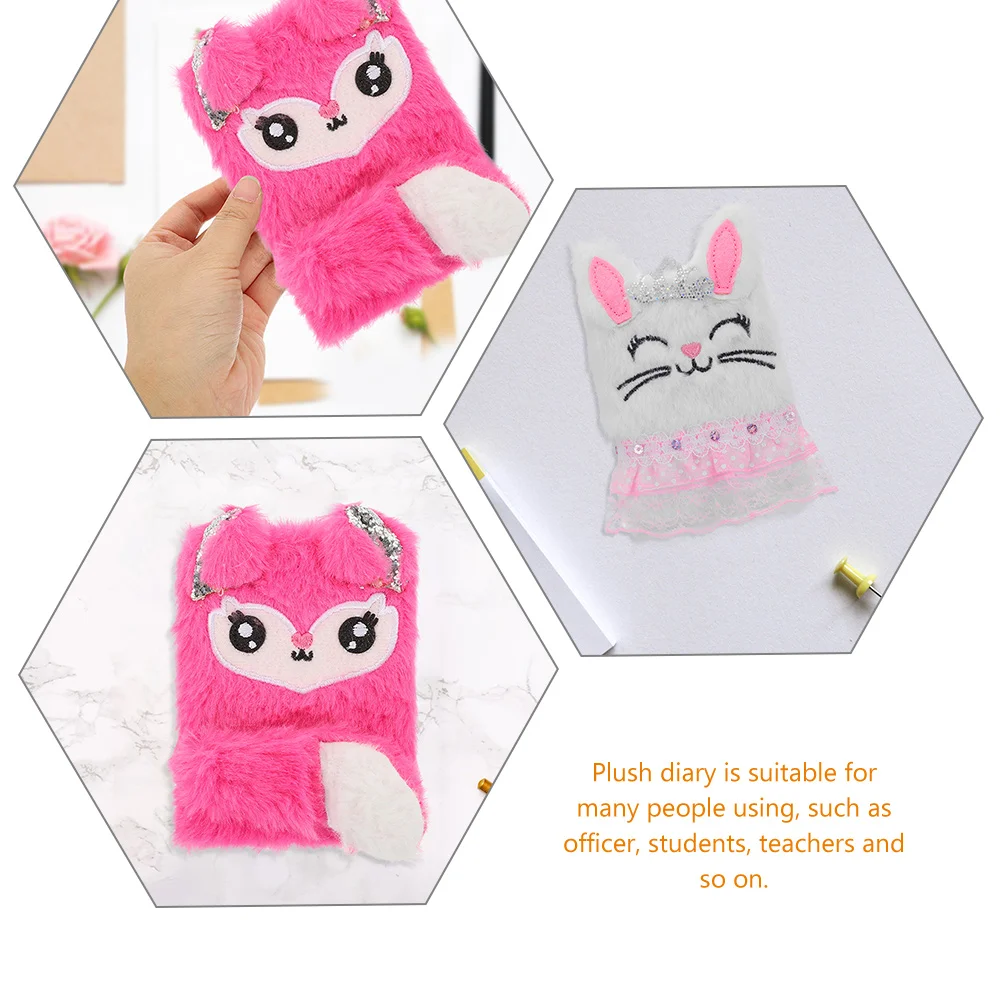 Plush Rabbit Notepads Mini Notebook Teen Girl Gifts Girls Journal 8-10 Years Old