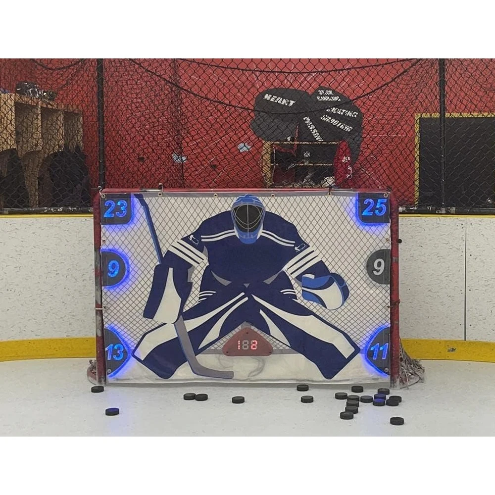 Digital Shooter Tutor Hockeyshot Extreme Shooting Pads Shooter Tutors Hockey Training Goal Pads