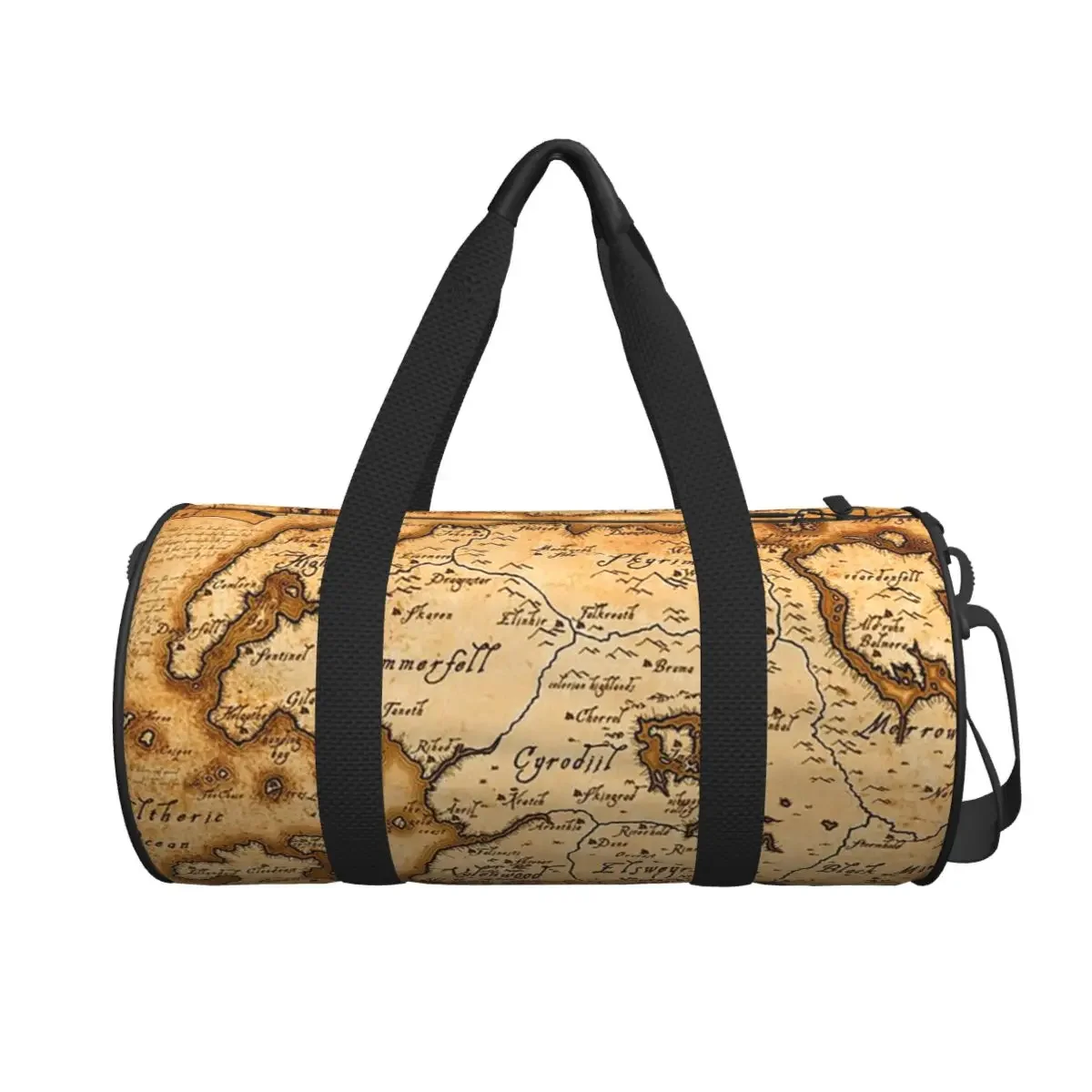

Map Of Tamriel - Elder Scrolls Iv Oblivion Large Duffle Gym Bag Multi-Functional Duffle Travel Bags Handbags Fitness bag