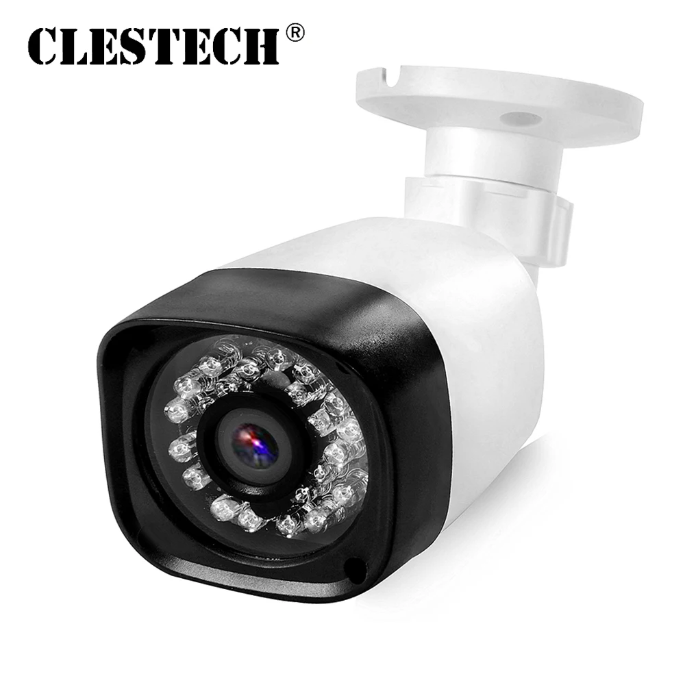 1200TVL Mini Hd Security Cctv Camera In/outdoor Night Vision Ircut Analog Cvbs For Home Compatible Tv Monitoring Waterproof Ip66