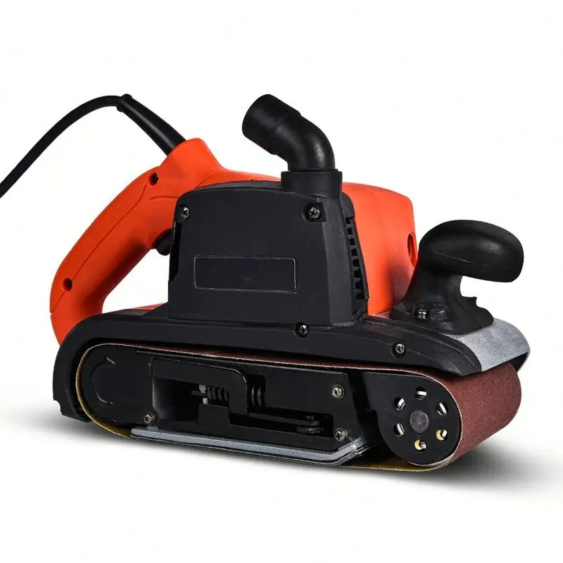 Portable 4Inch Woodworking Polishing Belt Sanding Machine 1600W Variable Speed Corded Electric Wood Planer Mini Wide Belt Sander