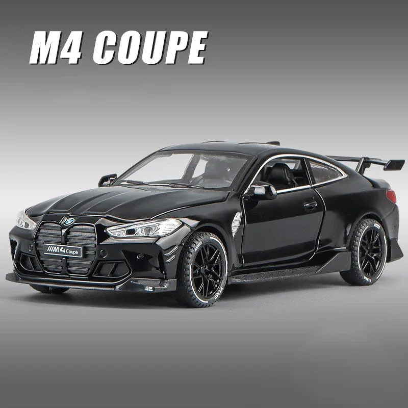 

1:32 BMW M4 Coupe IM Суперкар Модель автомобиля из сплава с откатным звуком Свет Детская коллекция подарков Литая под давлением игрушечная модель автомобиля из сплава Mo