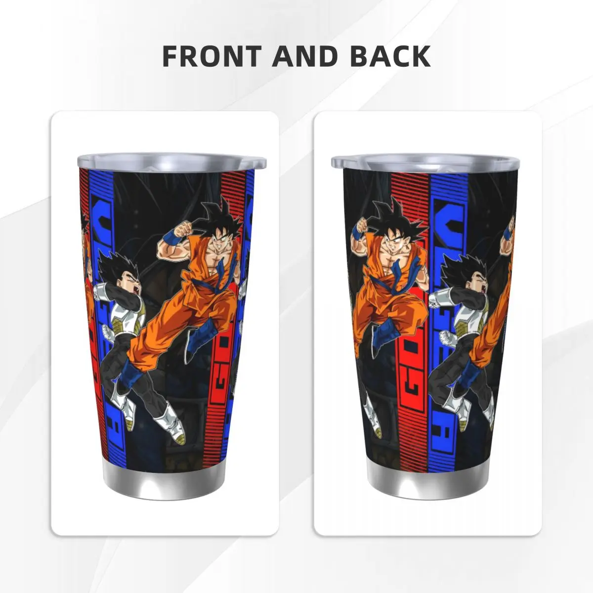 Dragon Ball ญี่ปุ่น Anime Tumbler สูญญากาศฉนวนความร้อนถ้วยกระติกน้ําสูญญากาศท่องเที่ยวกลางแจ้งแก้วรั่วไหล,20oz
