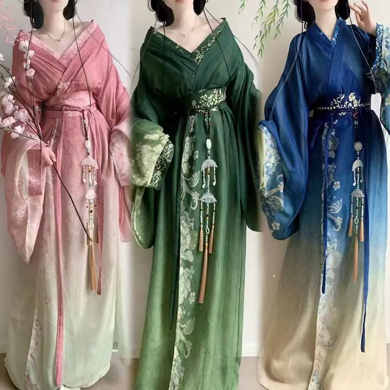 Ancient Chinese Hanfu Dress Women War Robe Female Carnival Halloween Cosplay Costume Stage Performance Costume Hanfu Women