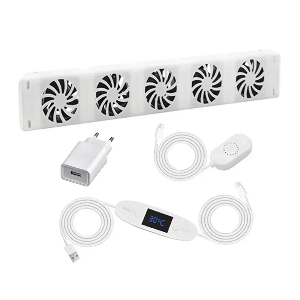 5 Fan Smart Heat Dissipation Fan Save Energy Noise Reduction High-End Version Radiator Fan Radiator Booster Extension Set