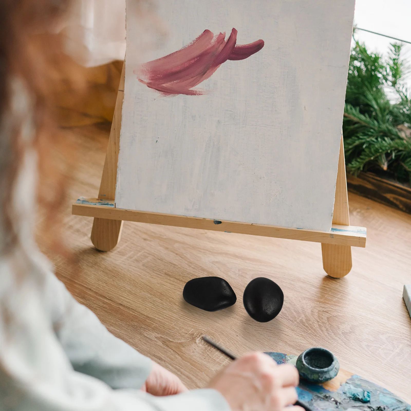 

16 pcs Hand Painted Stones Smooth Surface Drawing Rocks Diy Craft Pebbles Natural Stones For Painting Art Set